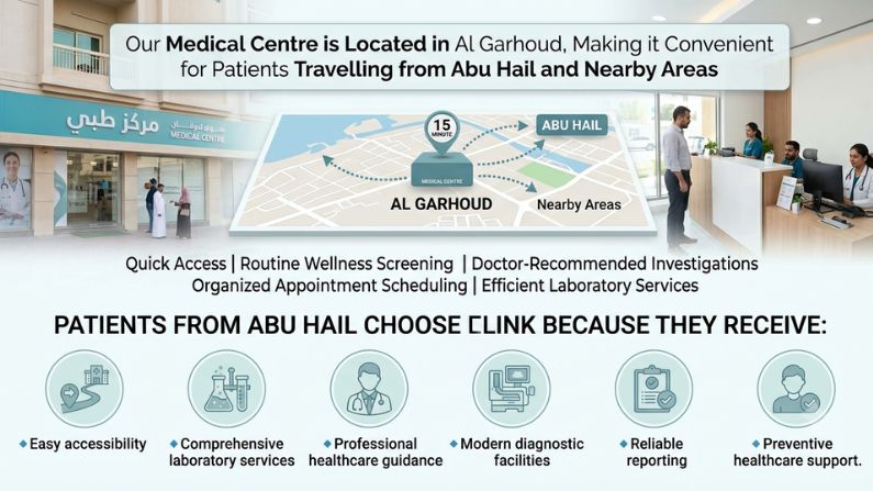 blood test centre in abu hail