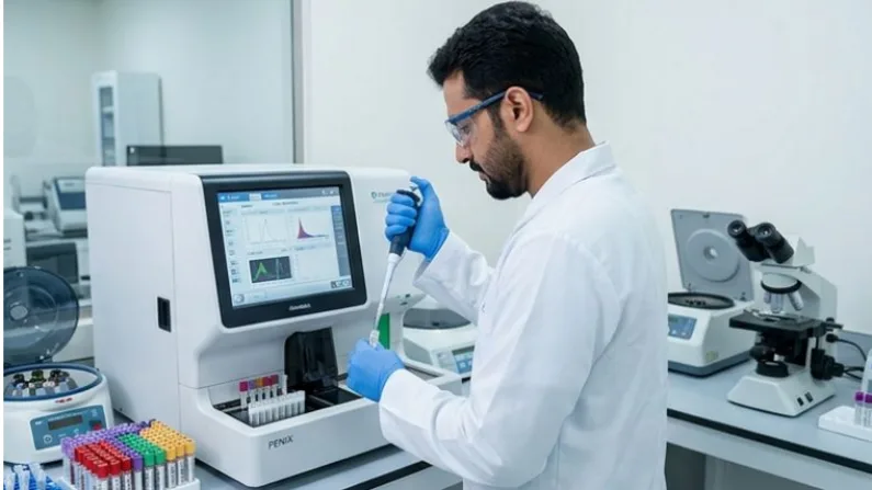 Lab test in oud Metha
