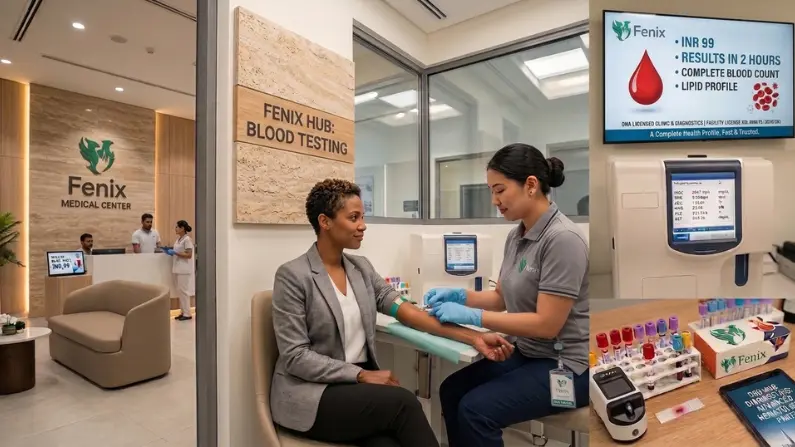 Blood testing in Silicon Oasis at Fenix Medical Centre